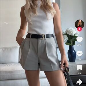 Aritzia Pleated Mini Short - Size 10